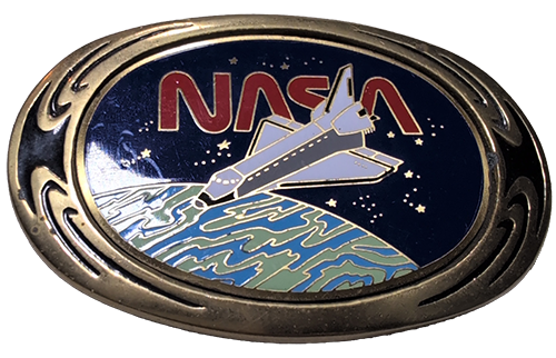 80s Nasa Belt Buckle