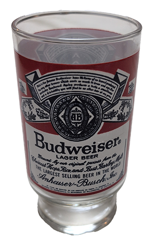 70s Budweiser Pint Glass