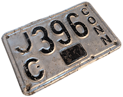 30s License Plate