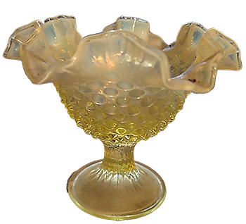 Uranium Glass Candy Dish